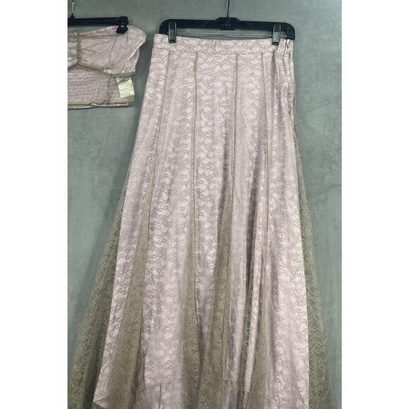 Free People Shape of You Skirt Set Size Medium Lace Top Hips Lo Skirt - Picture 6 of 15